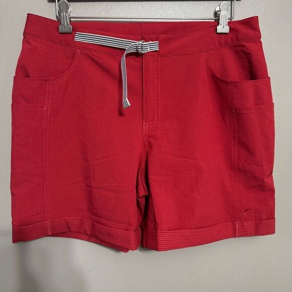 Zyia Active Shorts Womens XL Red Not Just A Trail Short Long Ladies - Picture 3 of 7